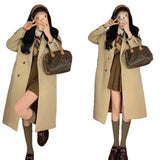 Loose Mid-length Woolen Suit And Trench Coat