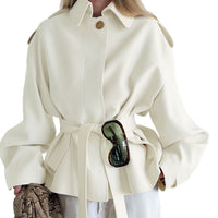 Long Sleeve Cardigan Trench Coat Design Sense Temperament Leisure