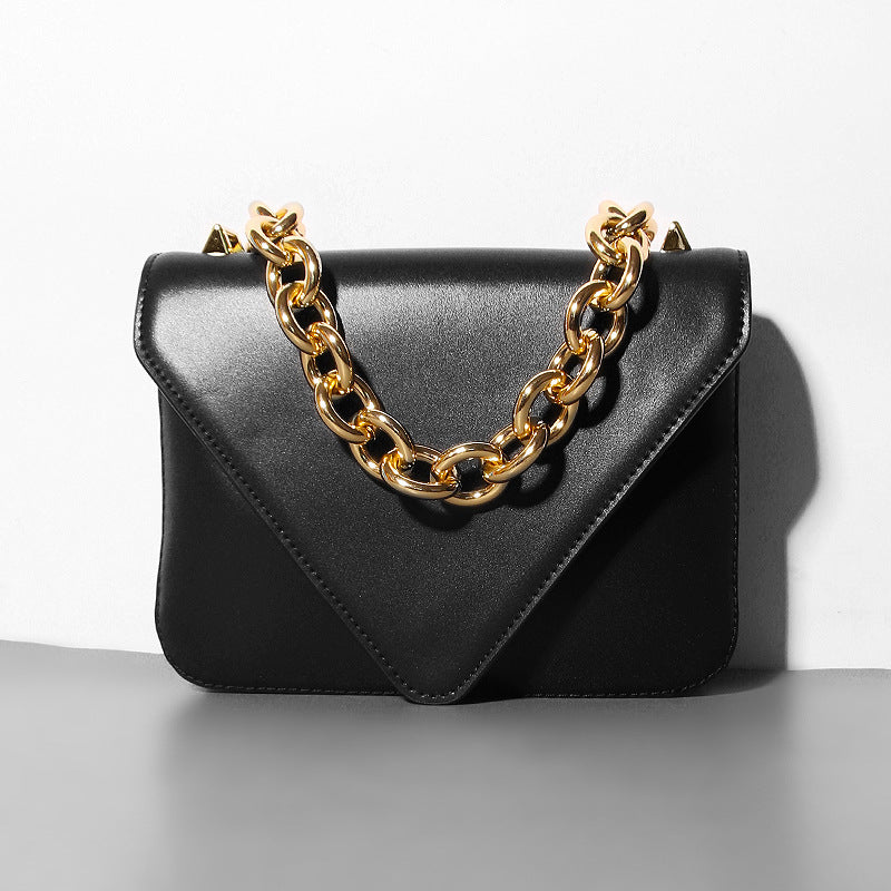 Leather Chain Shoulder Messenger Bag