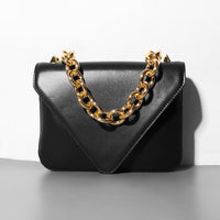 Leather Chain Shoulder Messenger Bag