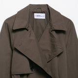 Fashion Design Lapel Belt Wind-breaker Coat