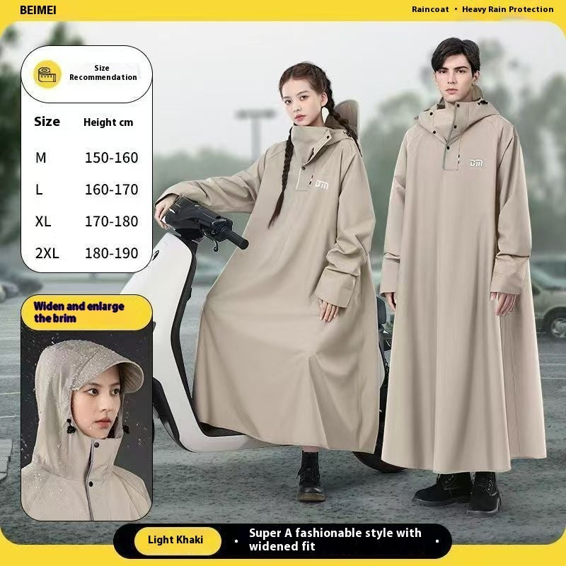 Raincoat Electric Car Thickened Long Section Whole Body