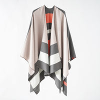 Double-sided Plaid Cashmere Shawl Coat