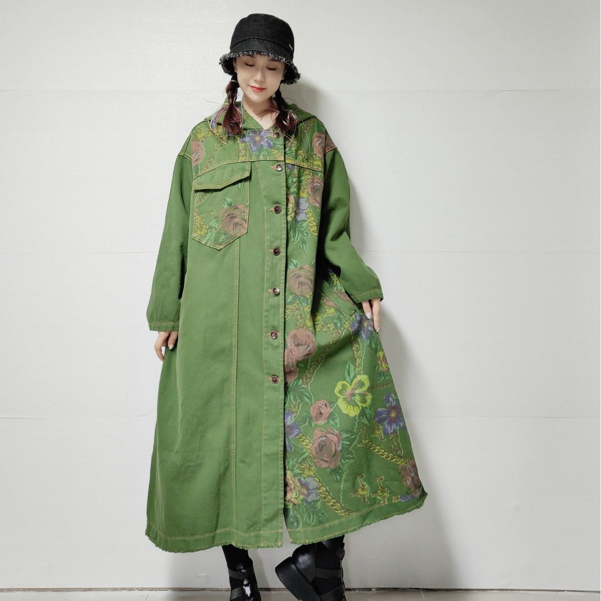 Women's Washed Do The Old Cowboy Coat Loose Casual Retro