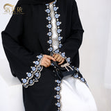 Dubai Flower Embroidered Cardigan Robe LR909