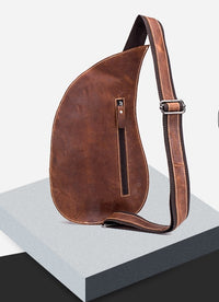 Crazy Horse Leather Chest Bag