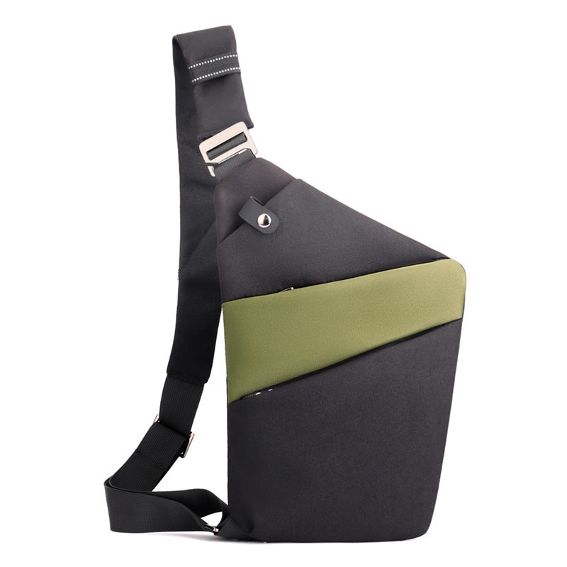 One Shoulder Canvas Chest Bags