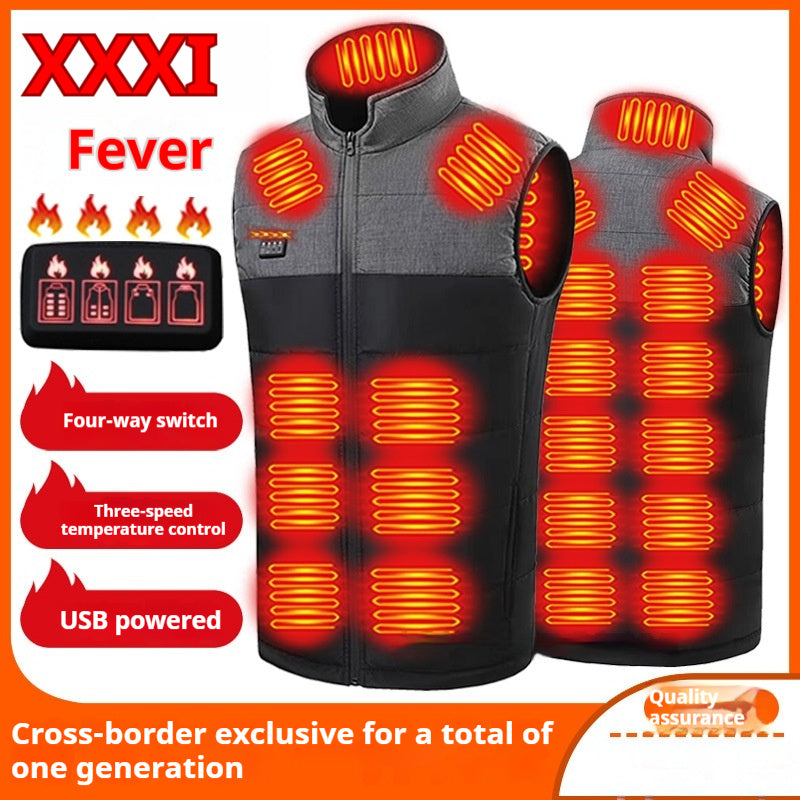Self-Heating 21 Zone V-Neck Heated Vest