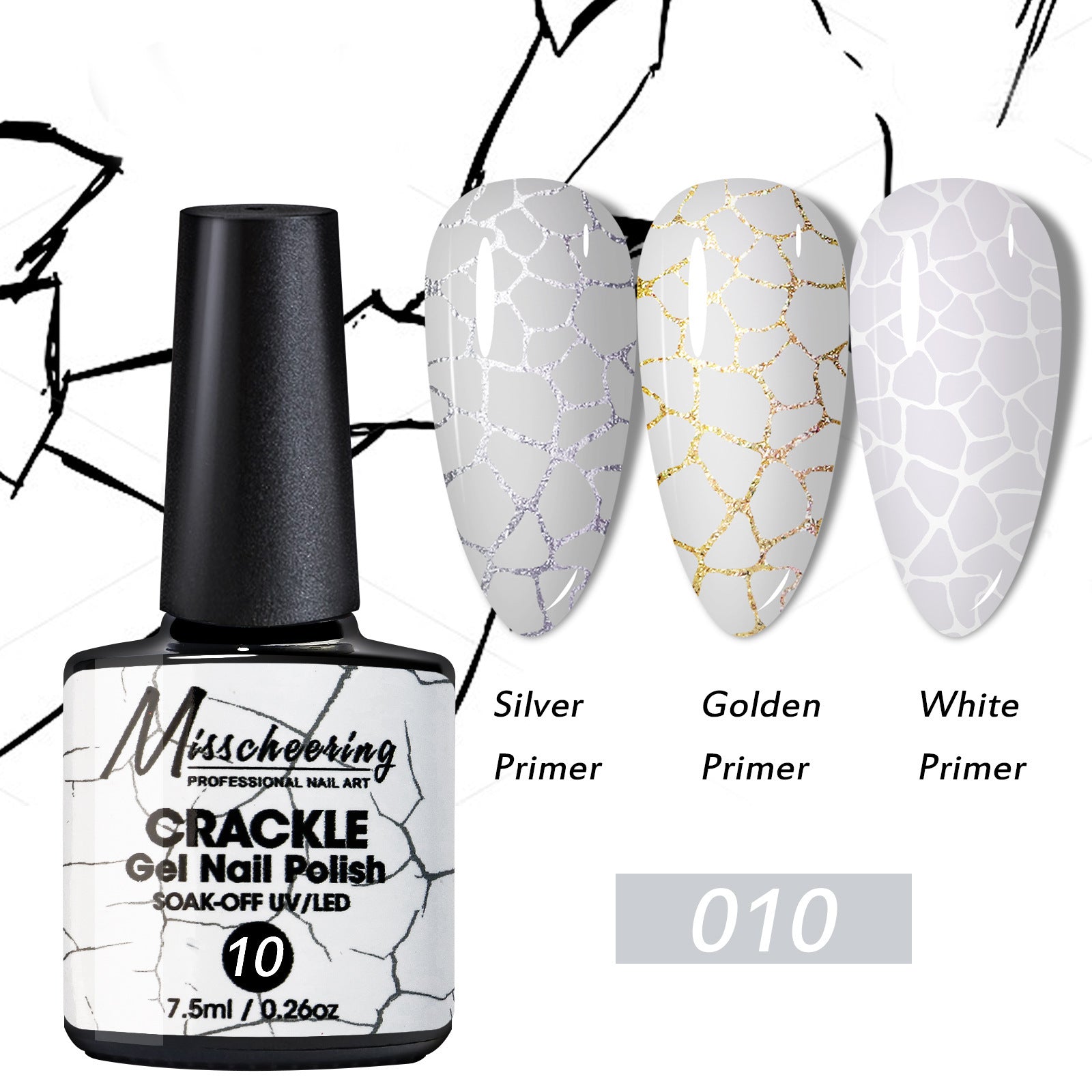 Nail Crack Glue Cracked Marble Gel Nail Polish