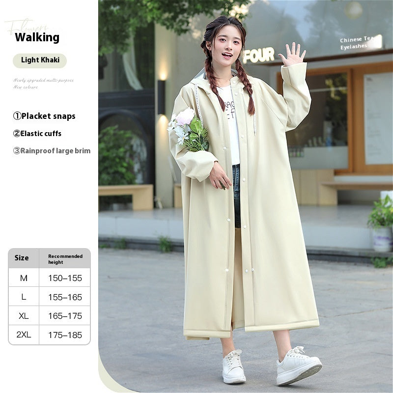 Raincoat Female Electric Battery Motorcycle Outerwear Single