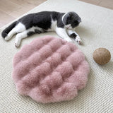 Warm Sleep Round Plush Pet Pad