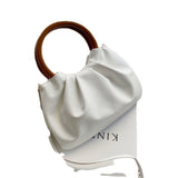 Fashionable Pleated Soft Leather Bag