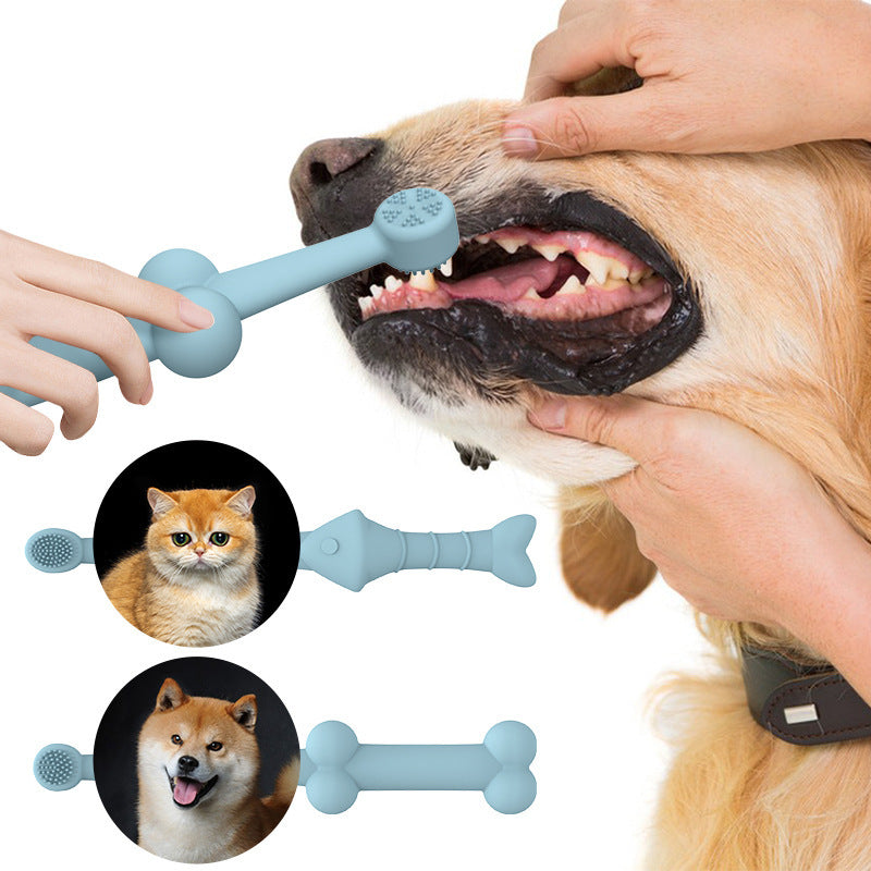 Silicone Pet Finger Oral Cleaning Toothbrush