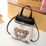 PU Leather Mini Bear Messenger Bags