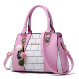 Zipper Square Shoulder Women Handbag