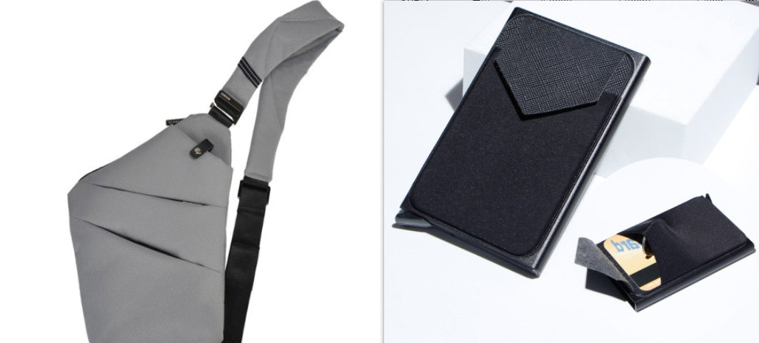 One Shoulder Canvas Chest Bags