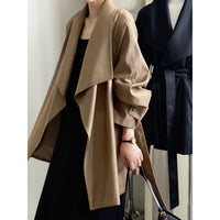 Women's Niche Loose Large Lapel Windbreaker Autumn