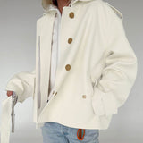 Long Sleeve Cardigan Trench Coat Design Sense Temperament Leisure