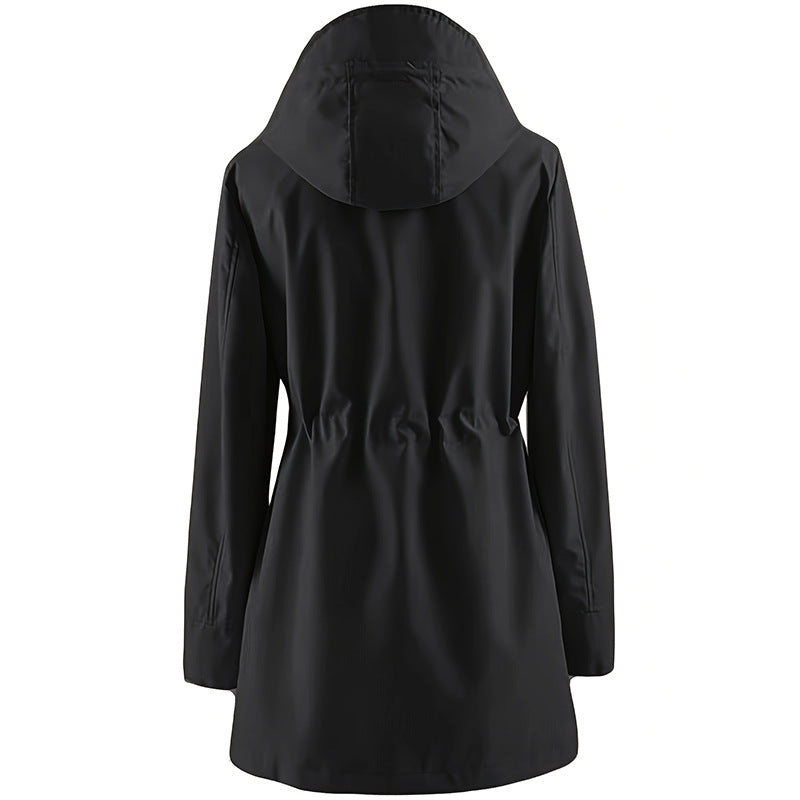 Women's Outdoor Sports Lightweight Hoodie Cinched Coat