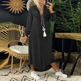 Explosive Denim Long Skirt New Shirt Collar Denim Casual Skirt Long Skirt