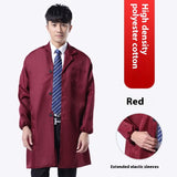 Work Clothes Blue Long Sleeve Dustproof Unlined Long Gown