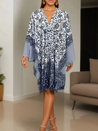 Bohemian Cardigan Aztec Printed Bat Cloak