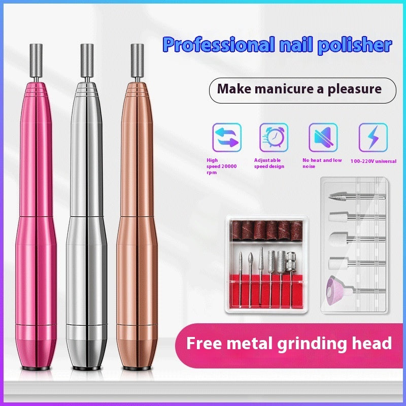 Aluminum Alloy Electric Nail Polish Nail Piercing Device