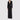 Elegant One Button Long Slim Black Suit Large Coat