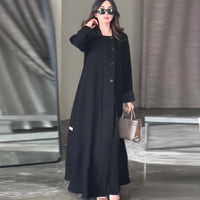 Women's Retro Biker's Mid-length Coat