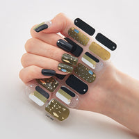 Bronzing Laser Nail Polish Film Fashion Nail Stickers