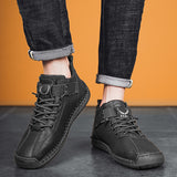 Fashion Men Sneakers Velcro Flats Shoes High Quality