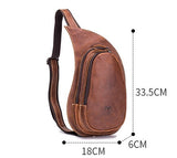 Crazy Horse Leather Chest Bag