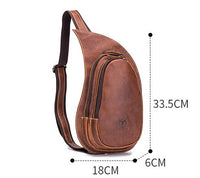 Crazy Horse Leather Chest Bag