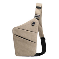 One Shoulder Canvas Chest Bags
