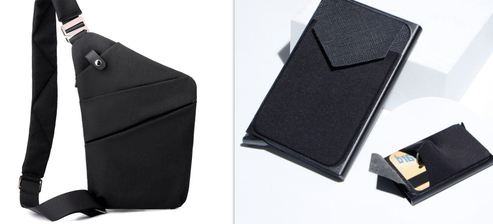 One Shoulder Canvas Chest Bags