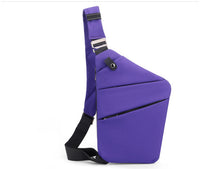 One Shoulder Canvas Chest Bags