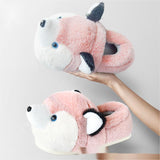 Bag With Men's Cotton Slipper Plush
