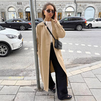 Khaki Double Breasted Trench Coat