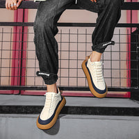 Sports Sneakers For Men Fashion Comfortable Versatile Thick-soled Walking Running