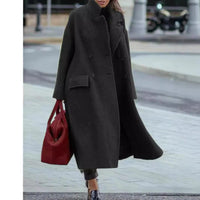 Pure Color Warm Keeping Woolen Coat