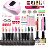 54W Nail Lamp Polisher Nail Polish Tool Set