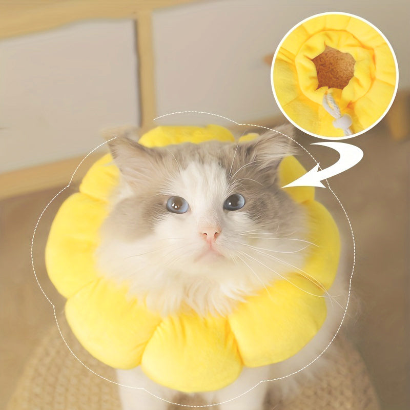 Cute Sunflower Neck Cone Recovery Collar