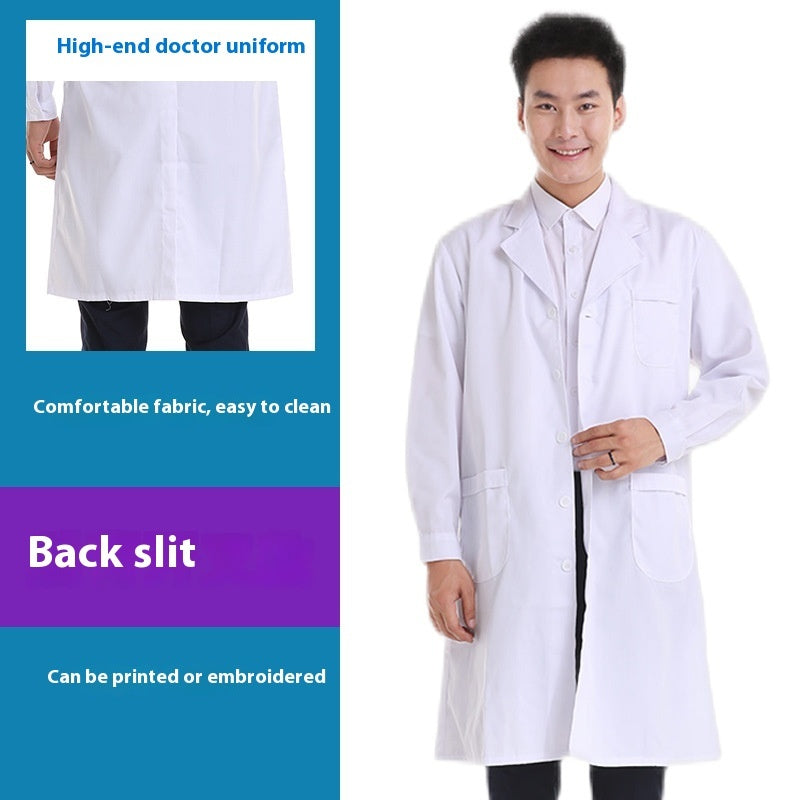 Long Sleeve Lab White Coat Men And Women
