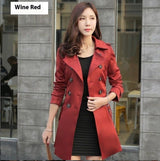 Women's Fashion Trench Coat Mid-length Coat