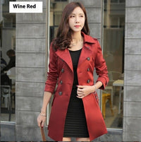 Women's Fashion Trench Coat Mid-length Coat