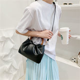 Fashionable Pleated Soft Leather Bag