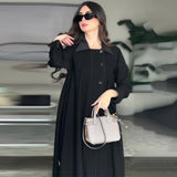 Women's Retro Biker's Mid-length Coat