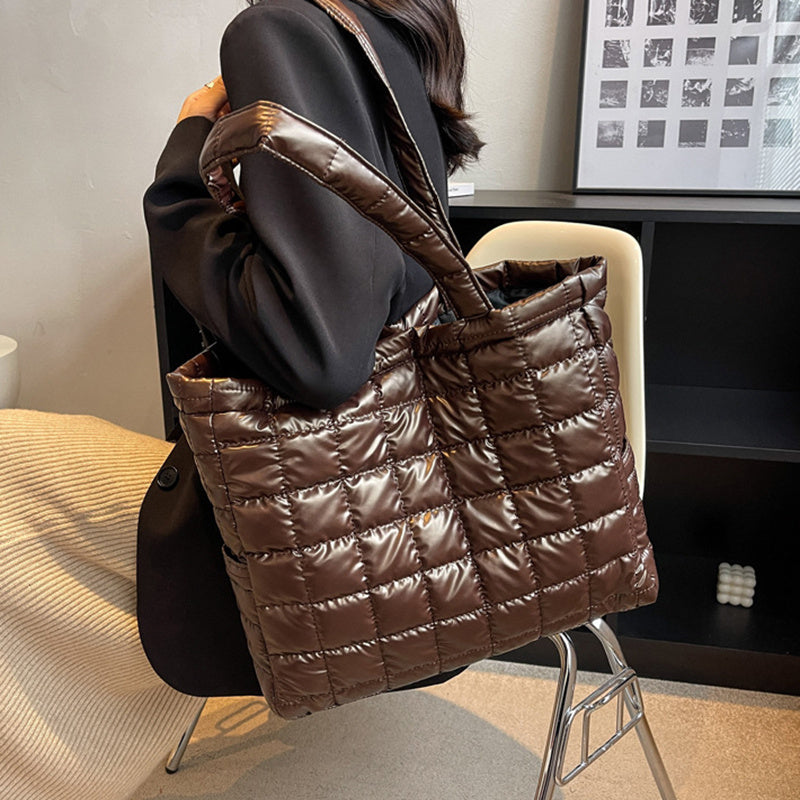 Winter Fashion Plaid Women Handbag