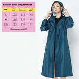 Fashion Trench Coat Raincoat Lightweight Breathable Solid Color Long Sleeve