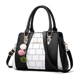 Zipper Square Shoulder Women Handbag
